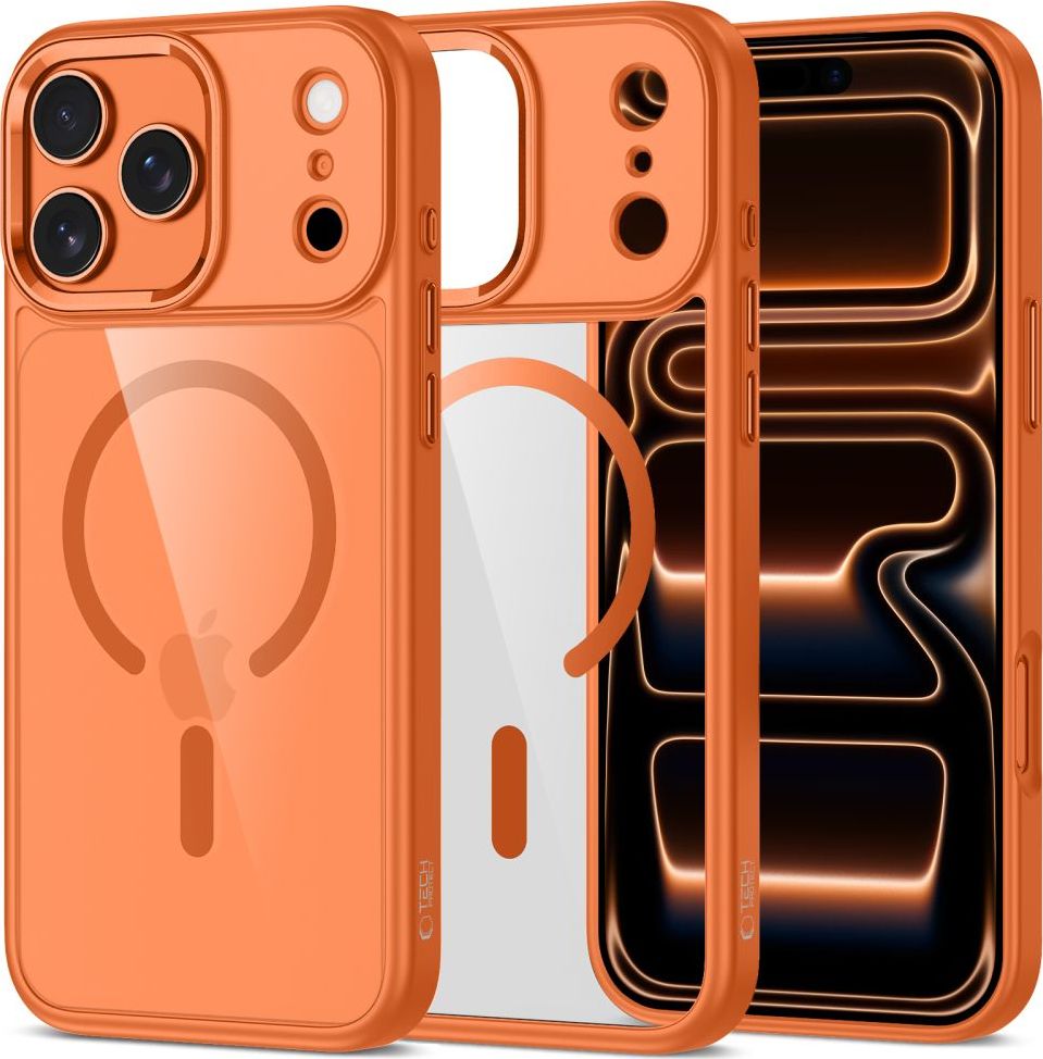 TECH-PROTECT MAGMAT MAGSAFE IPHONE 17 PRO COSMIC ORANGE/CLEAR