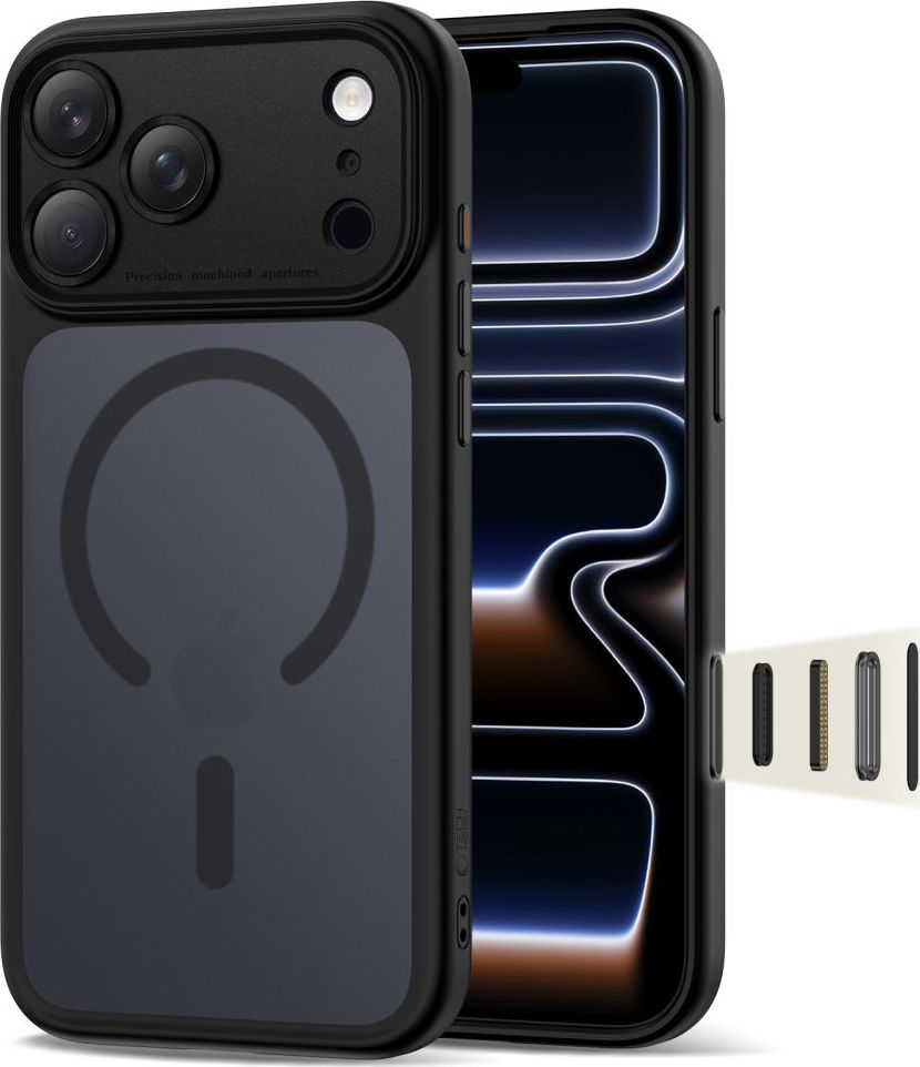 TECH-PROTECT MAGPEAK MAGSAFE CC IPHONE 17 PRO MATTE BLACK