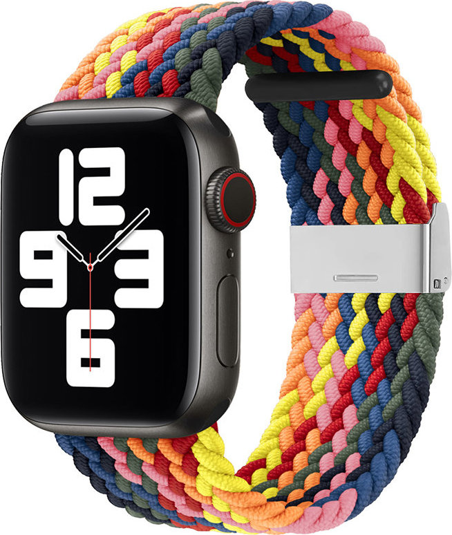 Pletený látkový řemínek, náramek, látkový řemínek pro Apple Watch 38 / 40 / 41 mm - vícebarevný