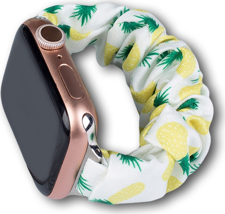 Textilní řemínek pro Apple Watch 38 / 40 / 41 mm, gumička na náramek - ananas