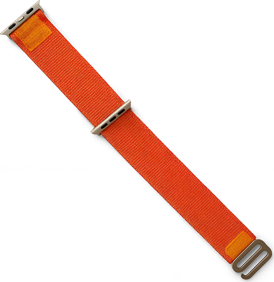 Řemínek pro Apple Watch s ocelovou sponou 38/40/41 mm - oranžový