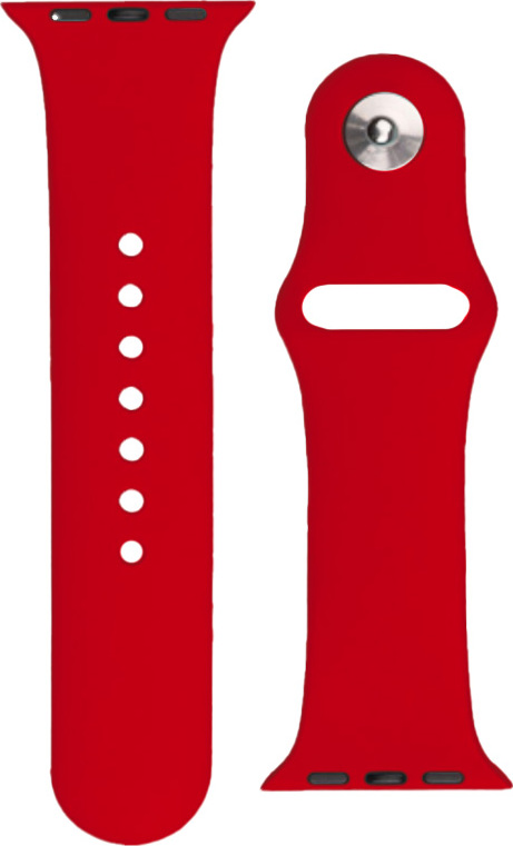 Silikonový řemínek APS pro Apple Watch 38/40/41mm - červený