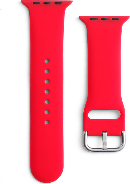 Silikonový řemínek APS pro Apple Watch 38/40/41mm - červený