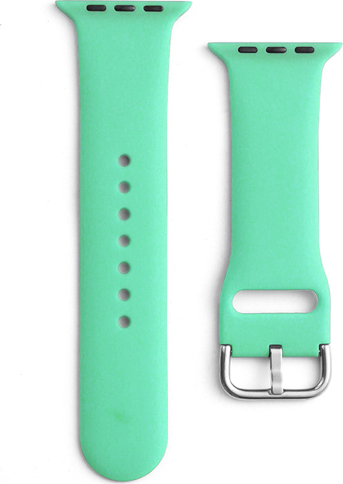 Silikonový řemínek APS pro Apple Watch 38/40/41mm - mátově modrý