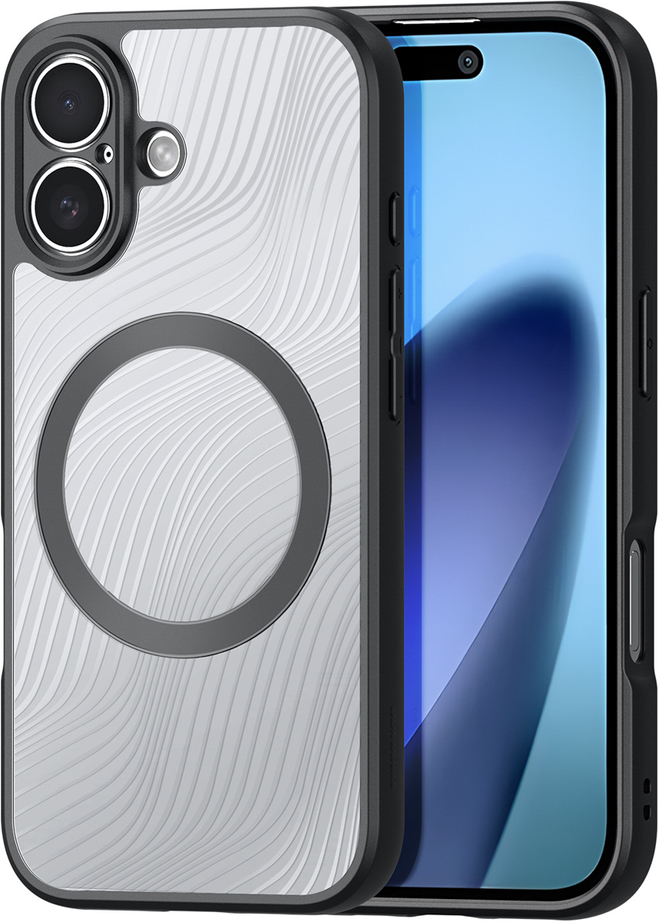 Pouzdro Dux Ducis Aimo Mag s magnetickým kroužkem pro iPhone 17 - černé