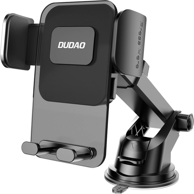Držák do auta Dudao F8Max+ na palubní desku nebo čelní sklo - černý