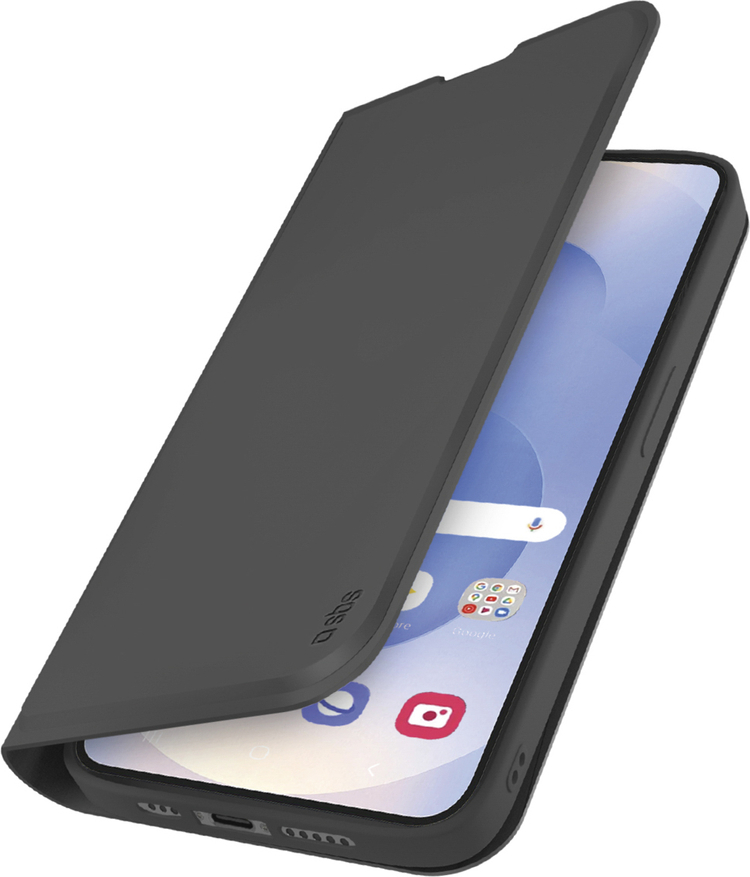 Pouzdro Peněženka SBS se stojánkem a peněženkou pro Samsung Galaxy S25 Edge - černé