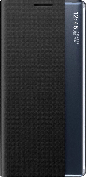 Nový kryt na spaní s flipem a stojánkem pro Samsung Galaxy S25 Edge - černý