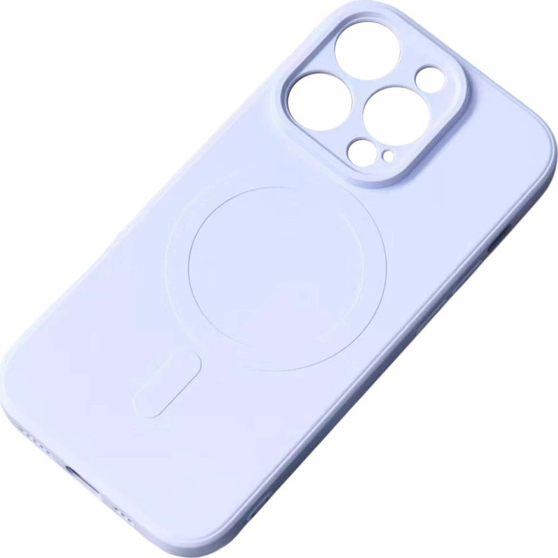 Silikonový kryt s MagSafe pro Samsung Galaxy S25 Edge - světle modrý