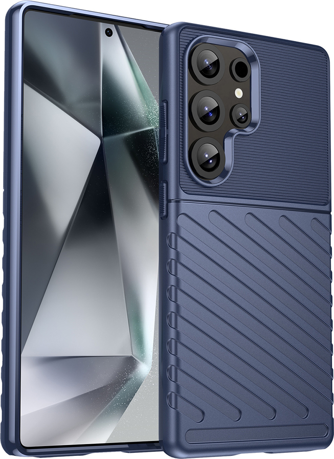 Silikonový obal Thunder Case pro Samsung Galaxy S25 Ultra - modrý