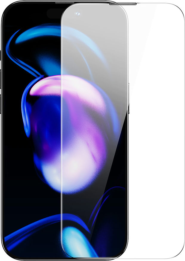 Baseus Sada 2x Tvrzených Skel pro iPhone 14 Pro Celý Displej s Krytem Reproduktoru 0,3 mm + Montážní Rámeček