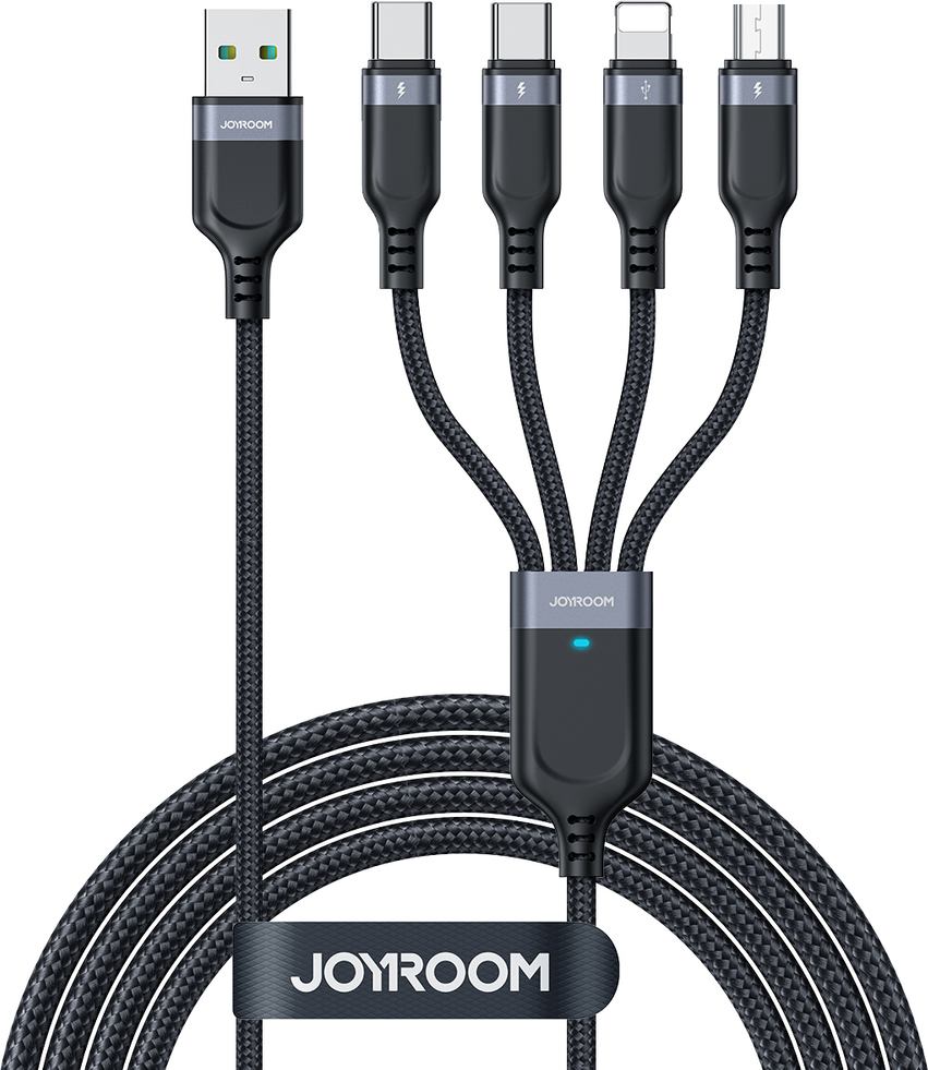 Multifunkční kabel USB na USB-C 2x Lightning Micro Joyroom S-A18