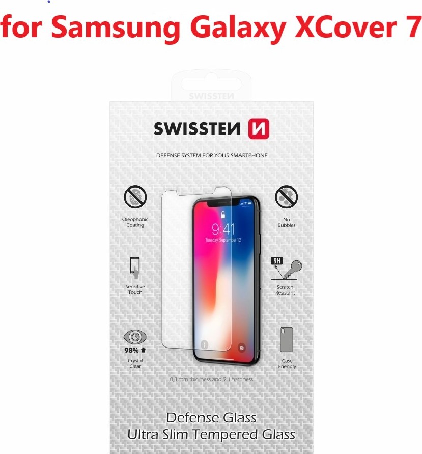 OCHRANNÉ TEMPEROVANÉ SKLO SWISSTEN PRO SAMSUNG GALAXY G556 XCOVER 7 RE 2,5D