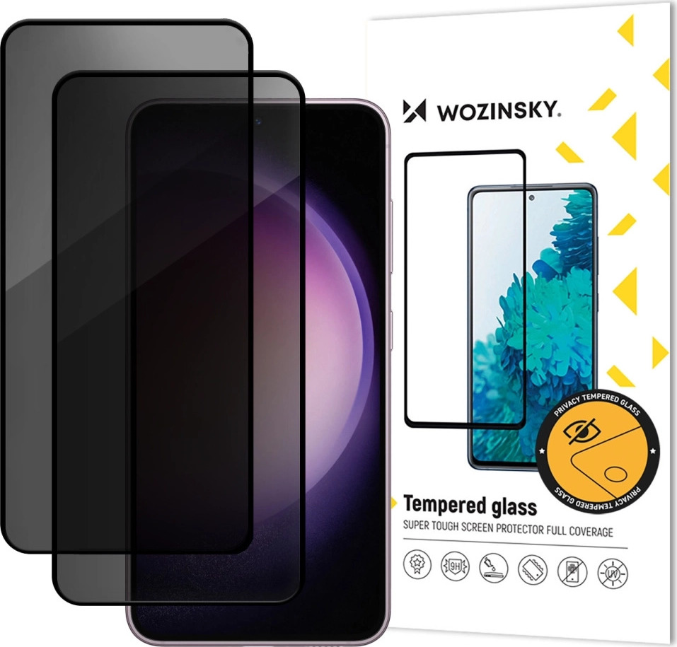 Tvrzené sklo Wozinsky Privacy Glass pro Xiaomi Redmi Note 14 5G / Note 14 4G, balení po 2 kusech