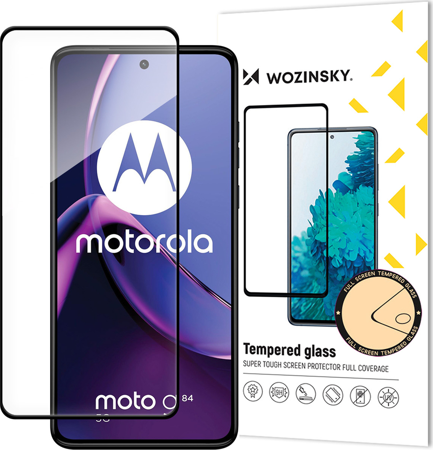 Tvrzené sklo Wozinsky Full Glue pro Motorola Moto G84 s rámečkem na celou obrazovku - černé