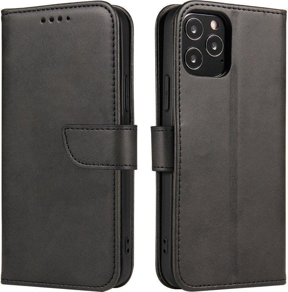 Elegantní pouzdro Magnet Case s klopou a funkcí stojánku pro Motorola Moto G71 5G, černé