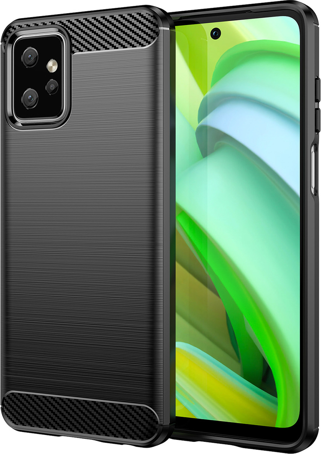 Silikonový kryt Carbon pro Motorola Moto G Power 2023, černý