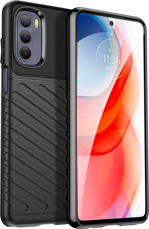 Flexibilní obrněný kryt Thunder Case pro Motorola Moto G Stylus 2022, černý