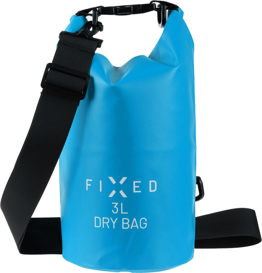 Voděodolný vak FIXED Dry Bag 3L, modrá