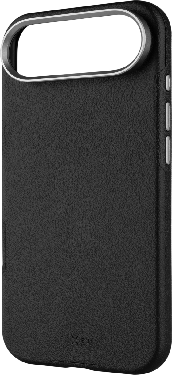 Kryt FIXED MagLeather pro Apple iPhone Air, z veganské kůže s podporou MagSafe, černý