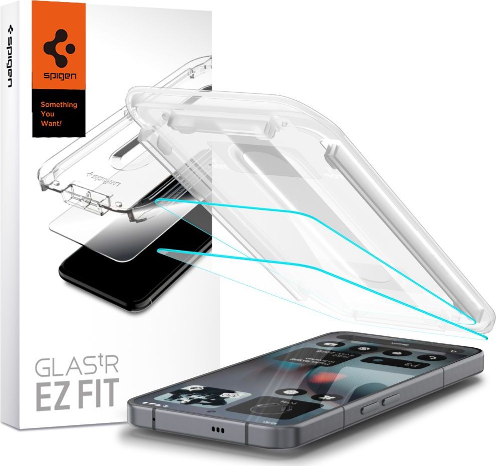 Tvrzené sklo SPIGEN GLAS.TR ”EZ FIT” 2-PACK NOTHING PHONE 3 CLEAR