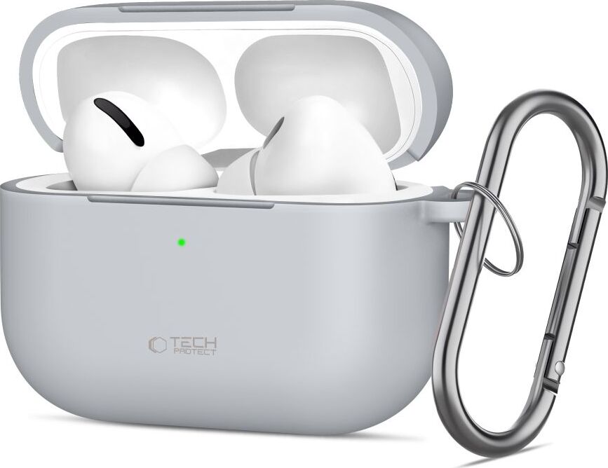 TECH-PROTECT SILICONE HOOK APPLE AIRPODS PRO 3 CRAYON GREY