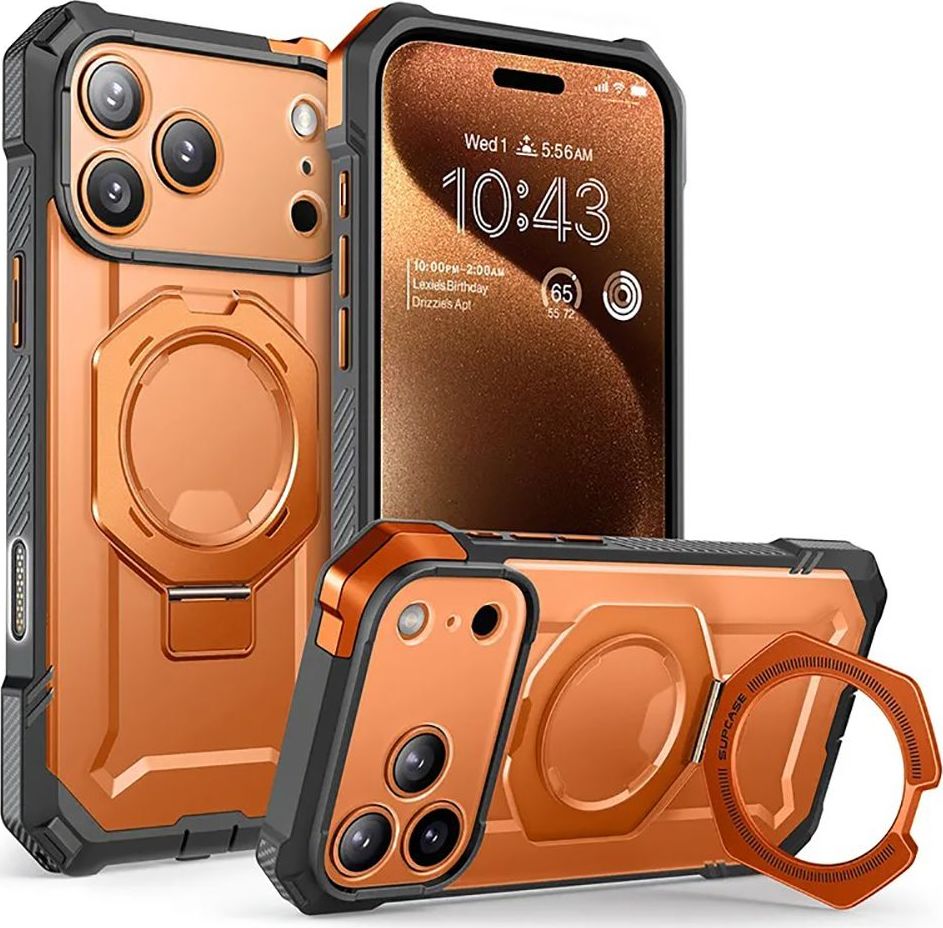 SUPCASE UB GRIP MAG MAGSAFE IPHONE 17 PRO MAX CLEAR/CORAL