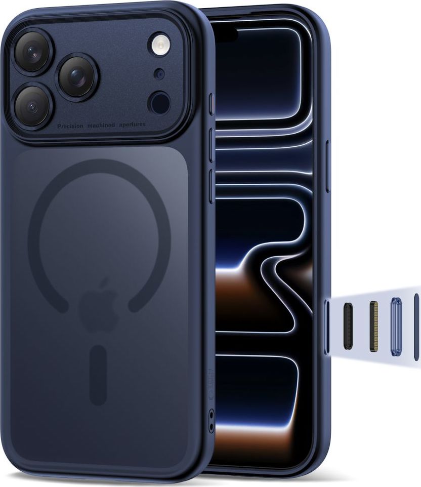 TECH-PROTECT MAGPEAK MAGSAFE CC IPHONE 17 PRO MATTE DEEP BLUE