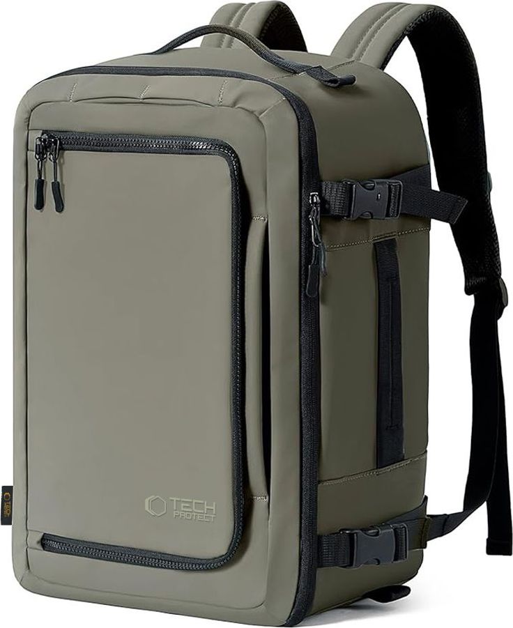 TECH-PROTECT DEFENDER S50 RYANAIR & WIZZAIR TRAVEL LAPTOP CABIN BACKPACK 20L 40x20x25 OLIVE GREEN