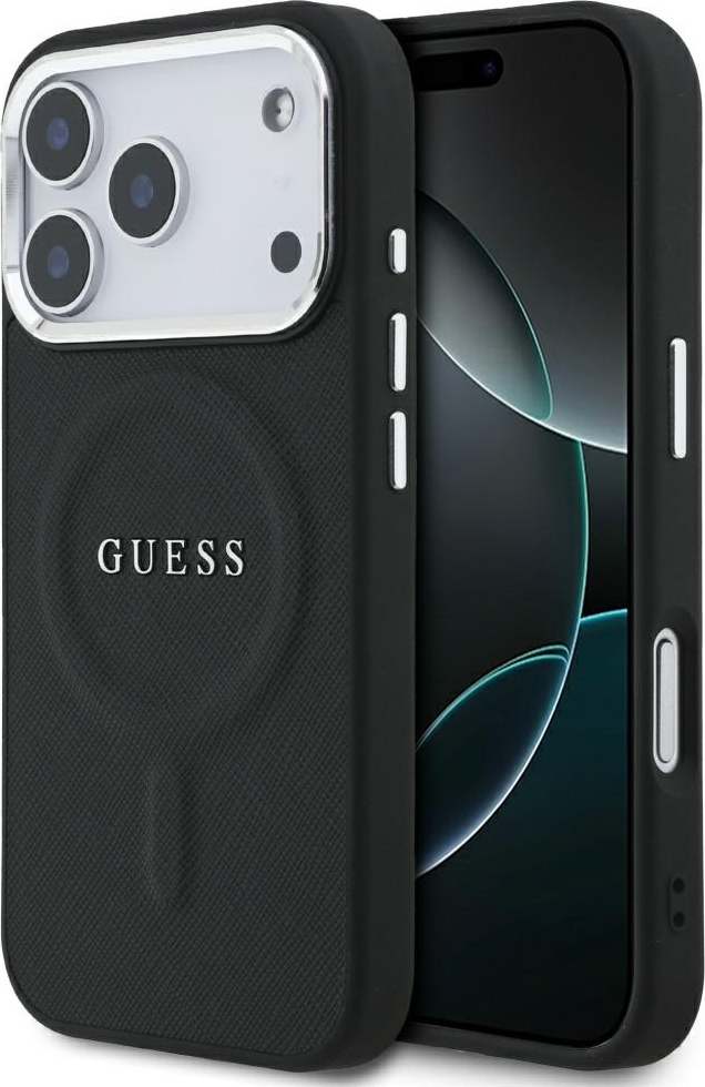 Kryt Guess Classic Logo MagSafe pro iPhone 17 Pro - černý
