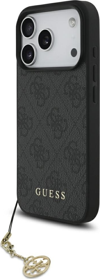 Pouzdro Guess 4G Charms Collection MagSafe pro iPhone 17 Pro - černé