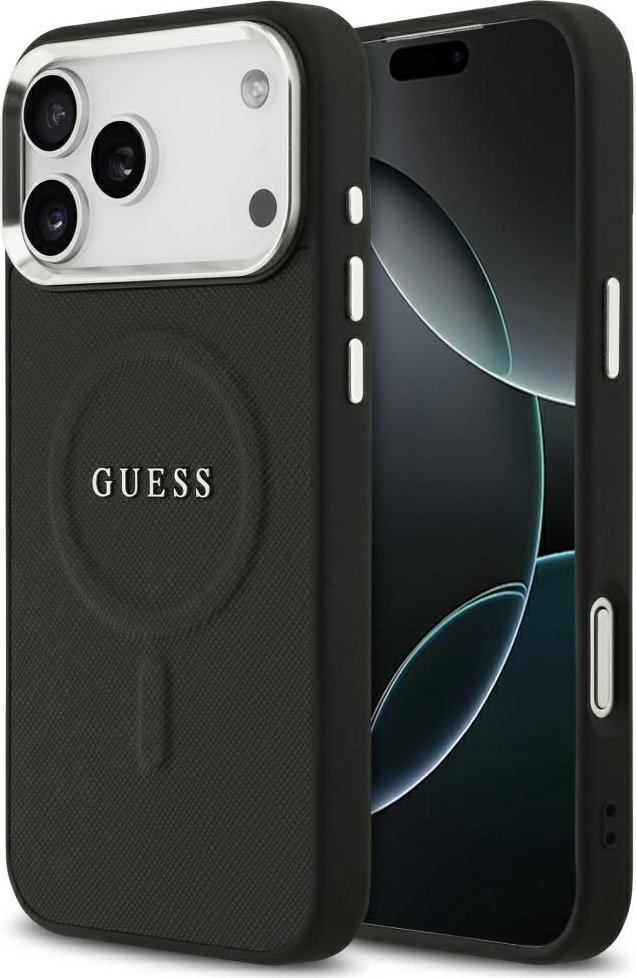 Kryt Guess Classic Logo MagSafe pro iPhone 17 Pro Max - černý