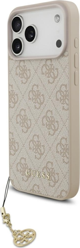 Kryt Guess 4G Charms Collection MagSafe pro iPhone 17 Pro Max - růžový