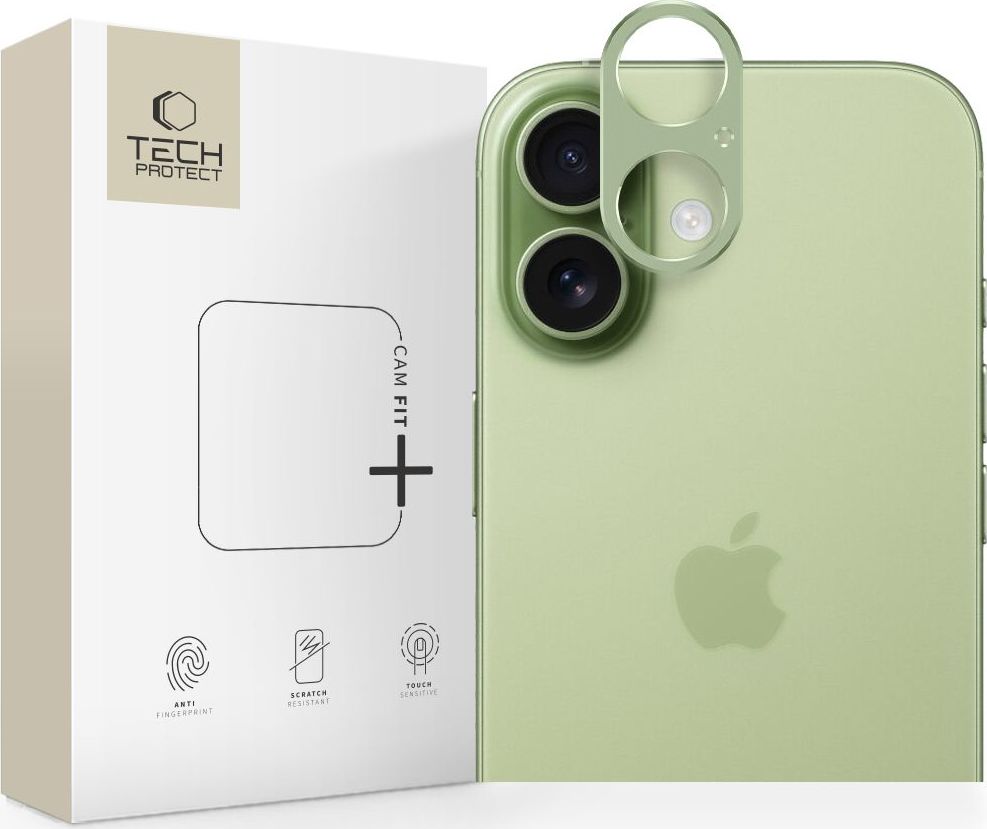 Ochranný kryt na čočku fotoaparátu TECH-PROTECT CAMALLOY FIT+ IPHONE 17 SAGE