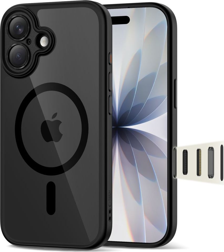 TECH-PROTECT MAGPEAK MAGSAFE CC IPHONE 17 BLACK/CLEAR