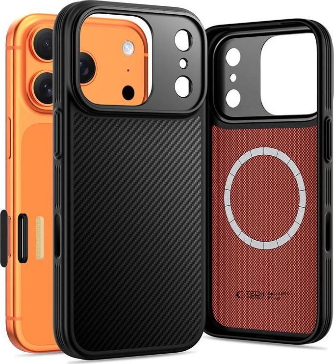 TECH-PROTECT KEVLAR ARAMID CC MAGSAFE IPHONE 17 PRO MAX BLACK