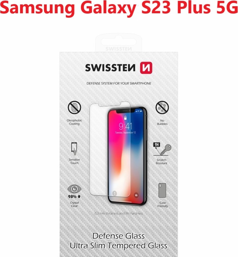 OCHRANNÉ TEMPEROVANÉ SKLO SWISSTEN PRO SAMSUNG S916 GALAXY S23 PLUS 5G RE 2,5D