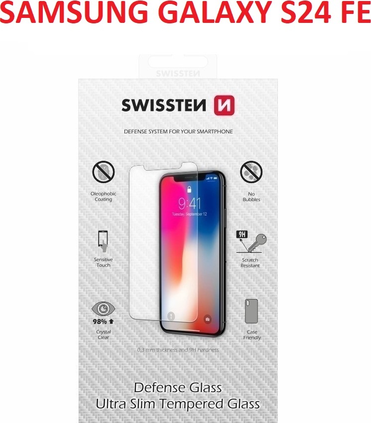 OCHRANNÉ TEMPEROVANÉ SKLO SWISSTEN PRO SAMSUNG S721B GALAXY S24 FE 5G RE 2,5D