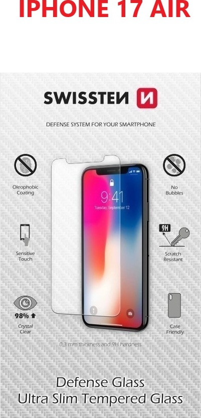 OCHRANNÉ TEMPEROVANÉ SKLO SWISSTEN PRO APPLE IPHONE AIR RE 2,5D
