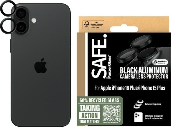 Ochranné pouzdro SAFE by PanzerGlass pro iPhone 16 6,1" / 16 Plus 6,7" černé/černé SAFE95890