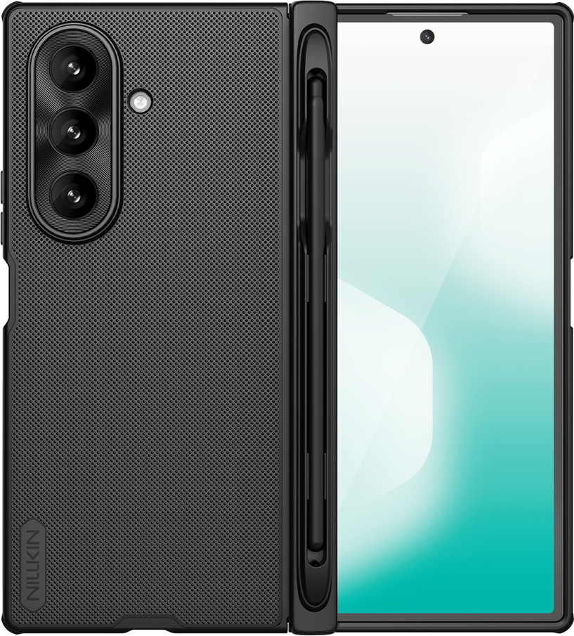 Pouzdro Nillkin Super Frosted Shield Fold pro Samsung Galaxy Z Fold 7 s prostorem pro pero S Pen - černé