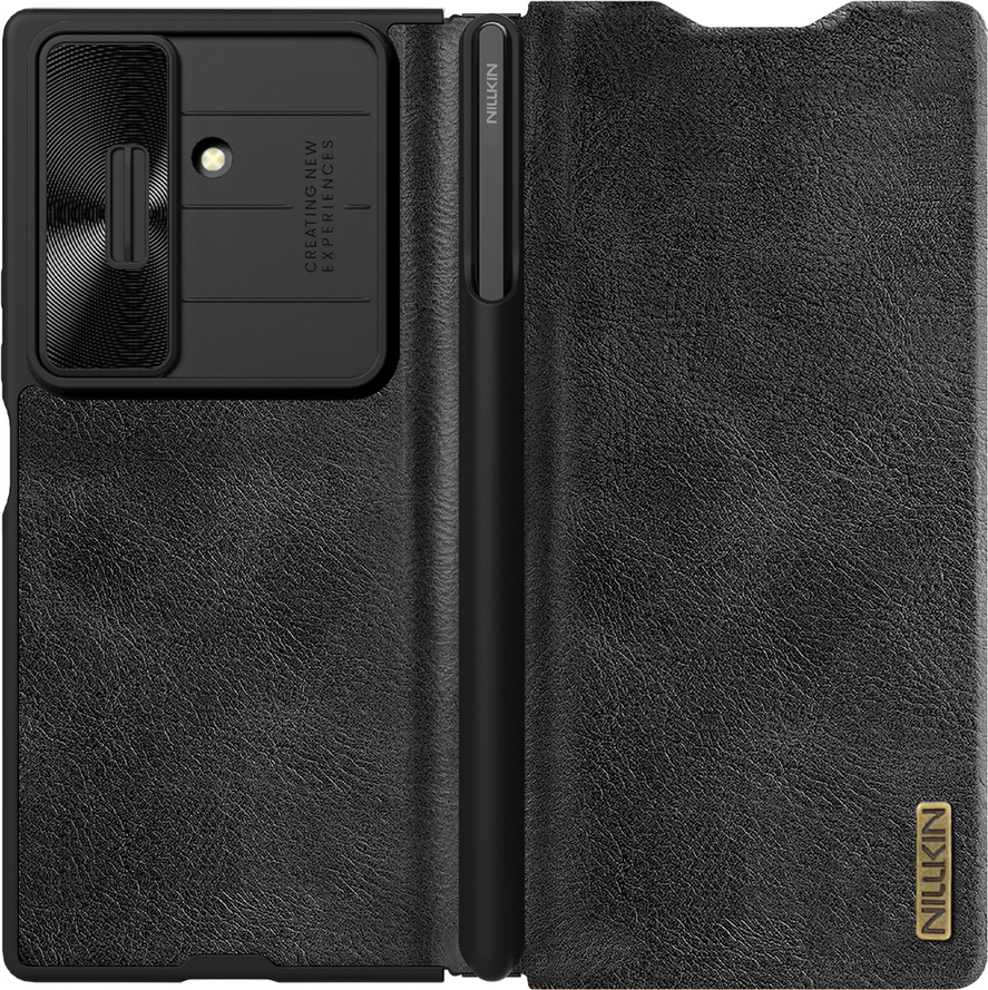 Pouzdro Nillkin Qin Pro pro Samsung Galaxy Z Fold 7 s perem S Pen Space - černé