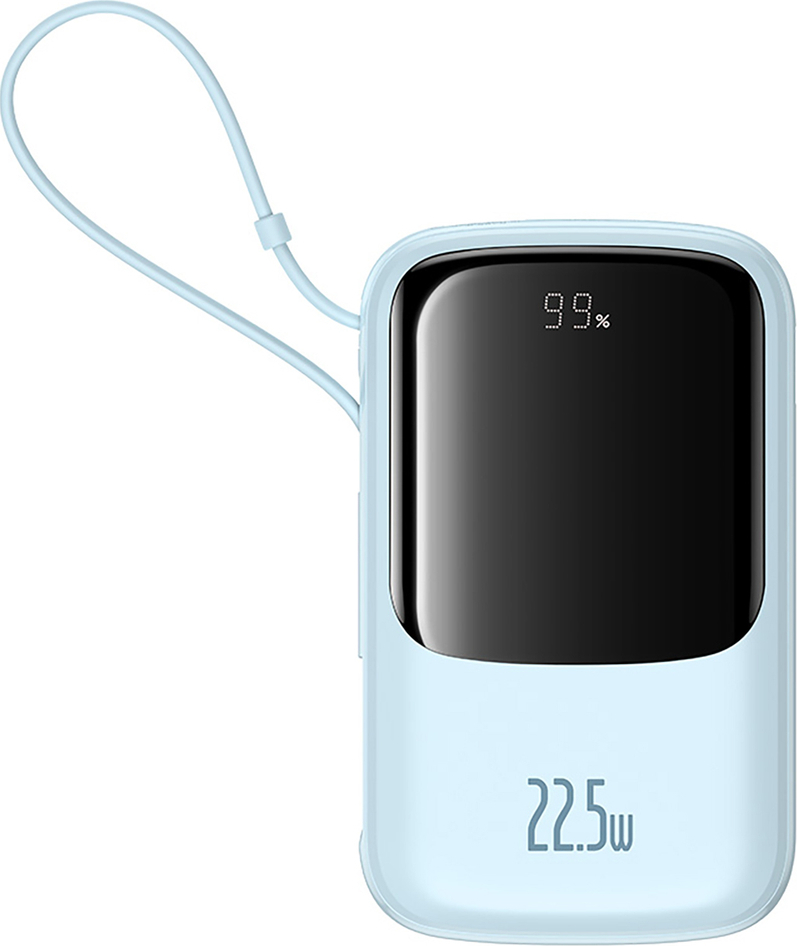 Powerbanka Baseus Qpow Pro+ 22,5 W 10 000 mAh s USB-C - modrá