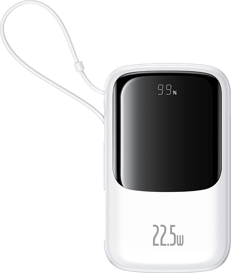 Powerbanka Baseus Qpow Pro+ 22,5 W 10 000 mAh USB-C - bílá