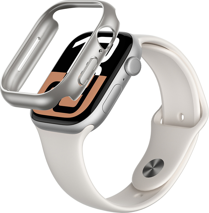 Pouzdro AmazingThing Minimal pro Apple Watch 46 mm – stříbrné