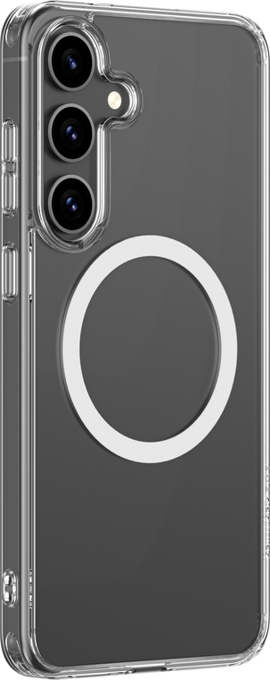 Pouzdro AmazingThing Minimal Mag s magnetickým kroužkem pro Samsung Galaxy S25 - průhledné