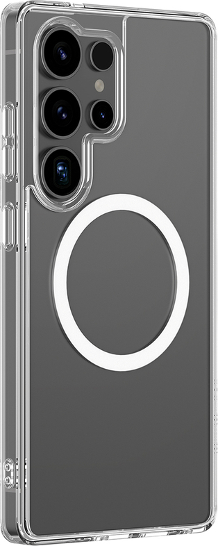 Pouzdro AmazingThing Minimal Mag s magnetickým kroužkem pro Samsung Galaxy S25 Ultra - průhledné