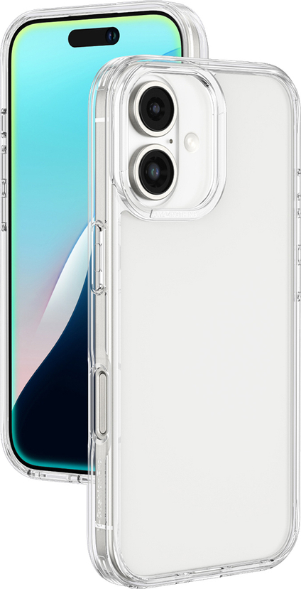 Silikonový kryt AmazingThing Minimal pro iPhone 16 Plus - průhledný