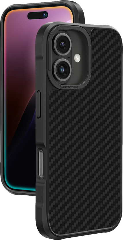 Kryt AmazingThing Titan Max s aramidovými vlákny 1500D pro iPhone 16 Plus - černý