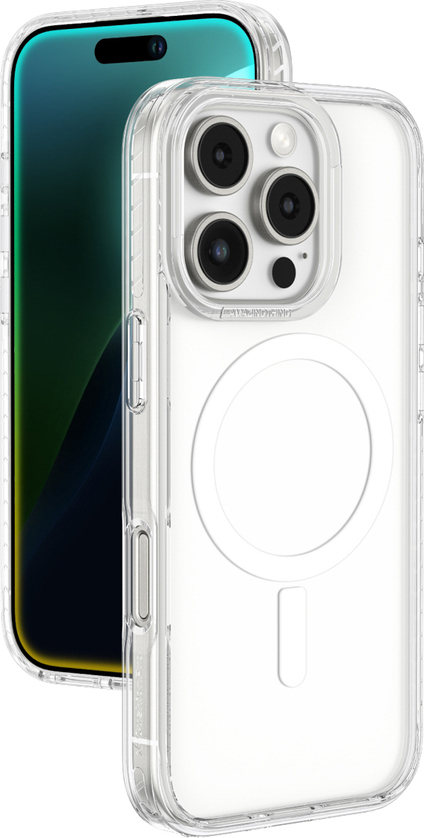 Pouzdro AmazingThing Titan Pro Mag s magnetickým kroužkem pro iPhone 16 Pro - průhledné